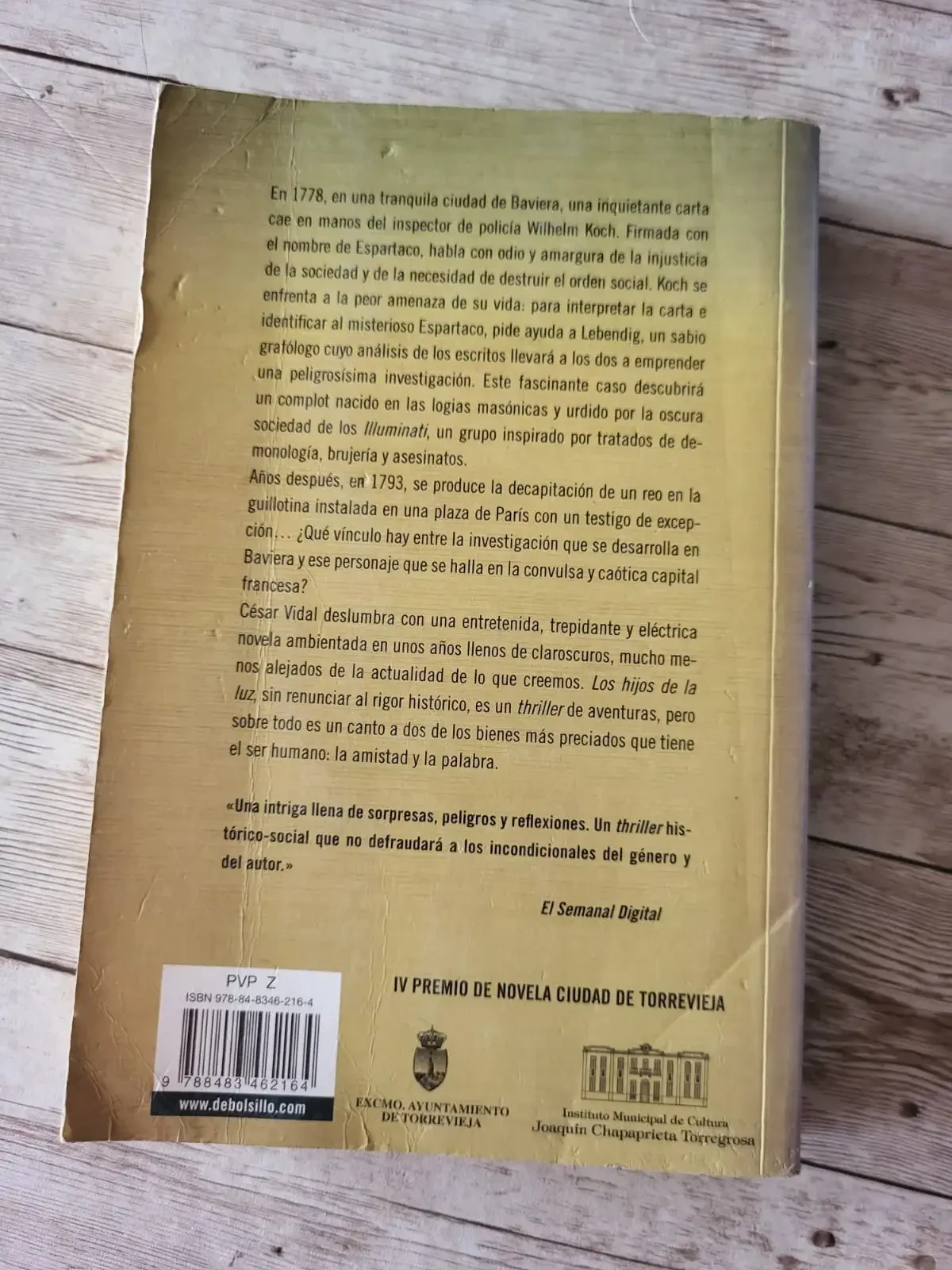 Los hijos de la luz / César Vidal /Novela misterio/ Novela historica 2
