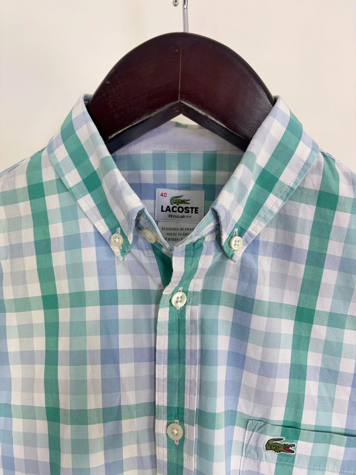 LACOSTE REGULAR FIT CHECKED SHIRT 3