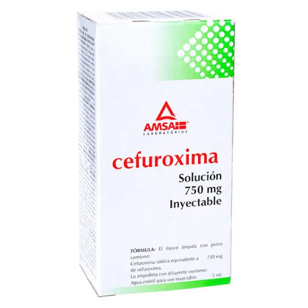 Cefuroxima solucion iny 750mg