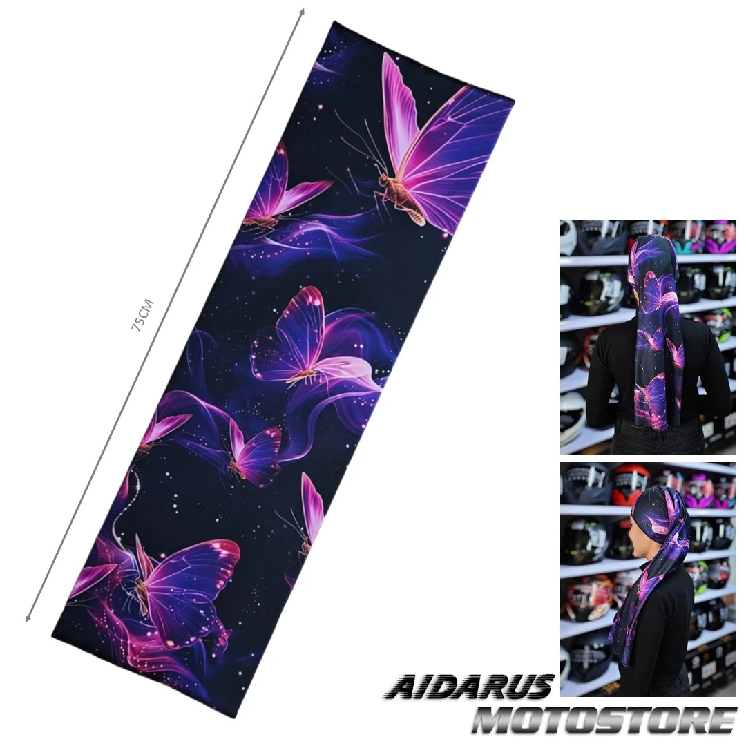 BANDANA PARA DAMA MARIPOSAS 75CM