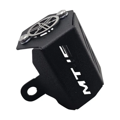 MT 15 / P. Freno trasero acero negro logo 3d cromado ML