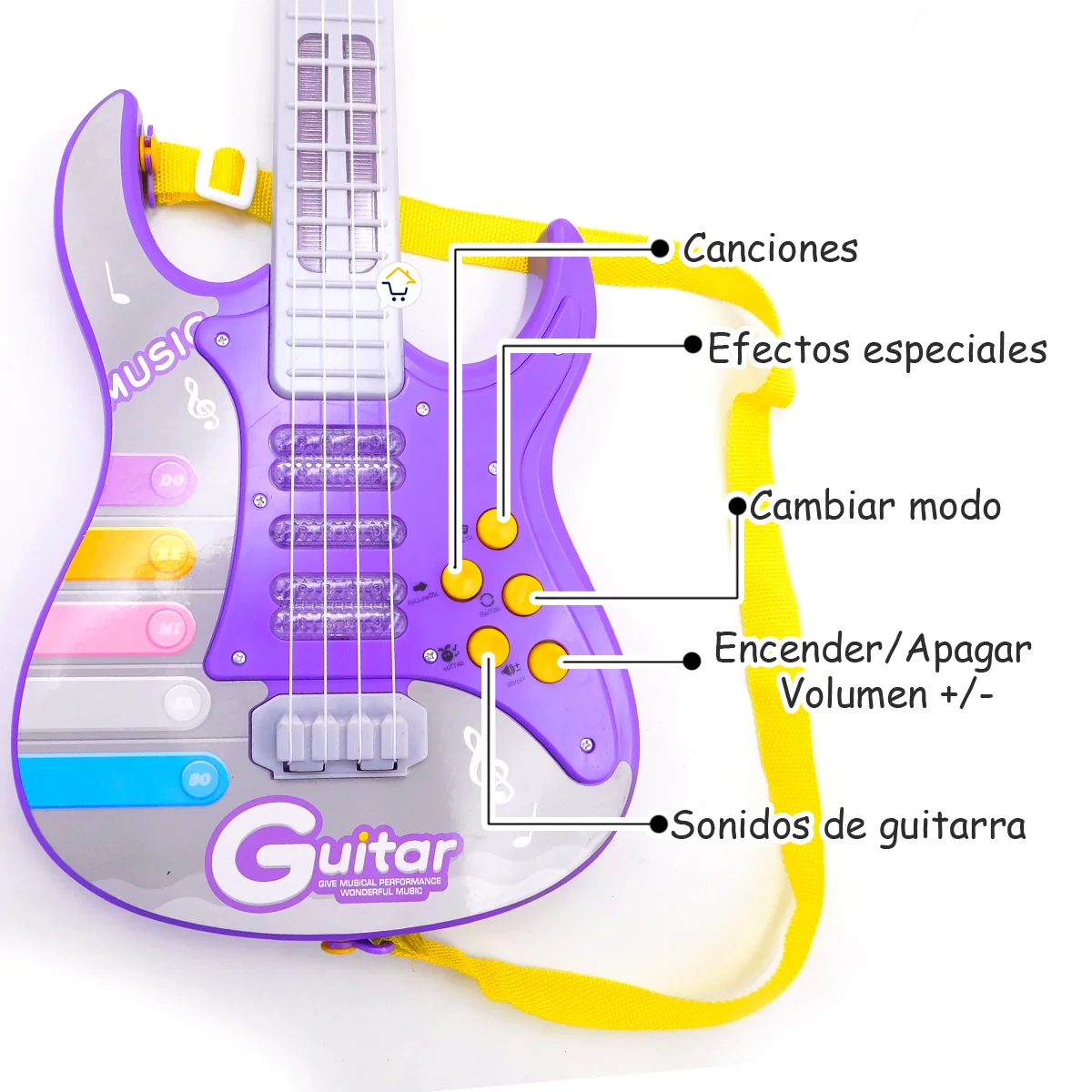 Guitarra Eléctrica+Micrófono Rock and Roll 4