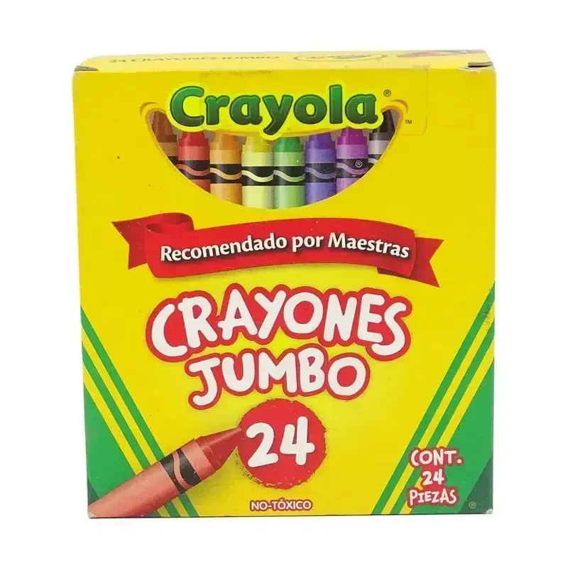Crayolas jumbo con 24 colores crayola