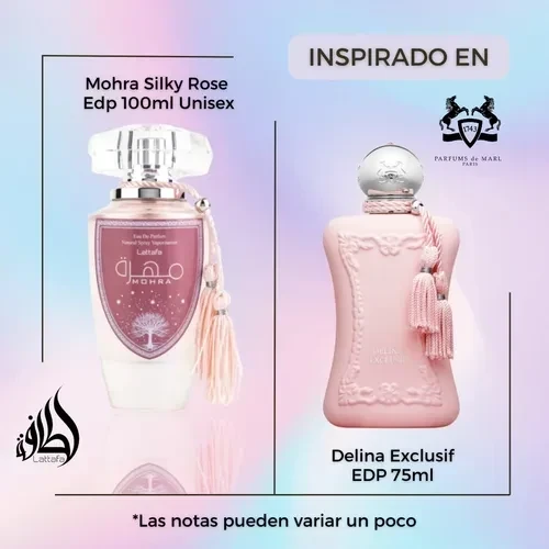 PERFUME MOHRA SILKY ROSE LATTAFA 100ML 2