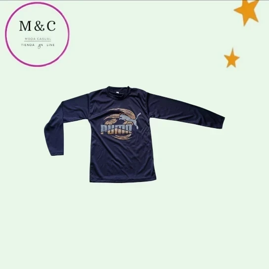 Playera Talla 10 manga larga