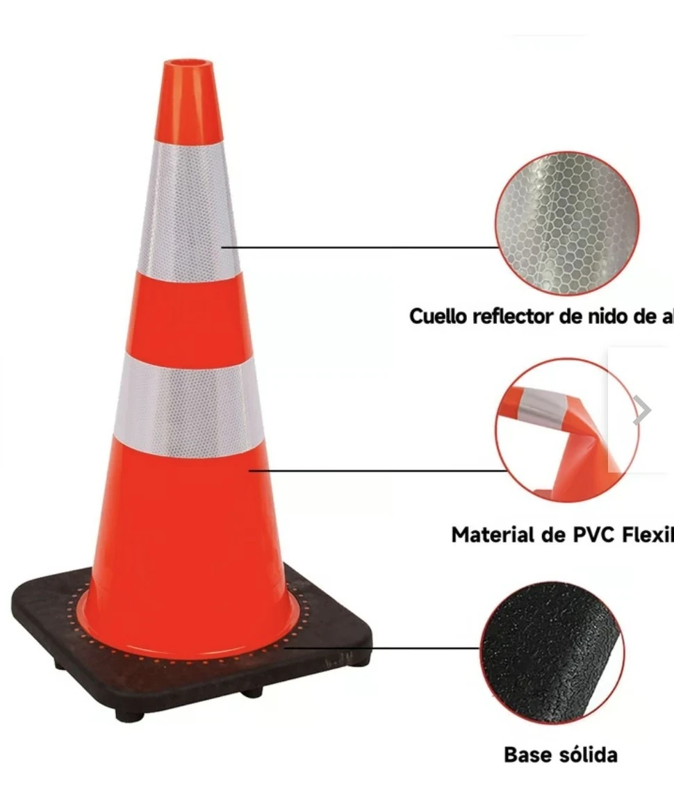CONO DE SEGURIDAD 70CM REFORZADO