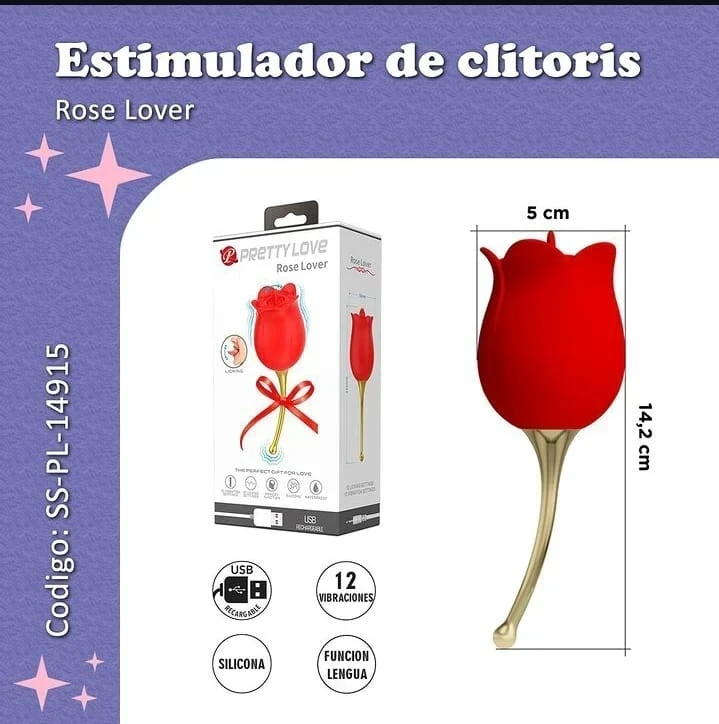 Estimulador de clitoris Rose Lover
