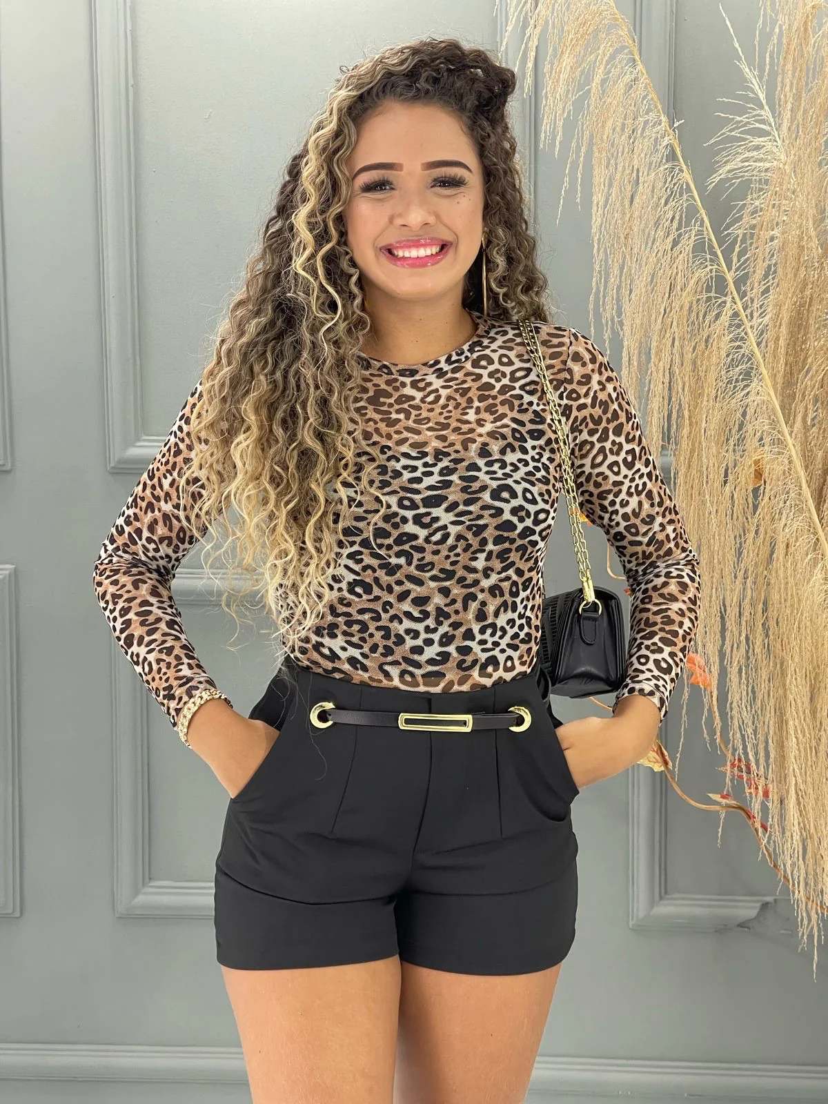 Body tule animal print
