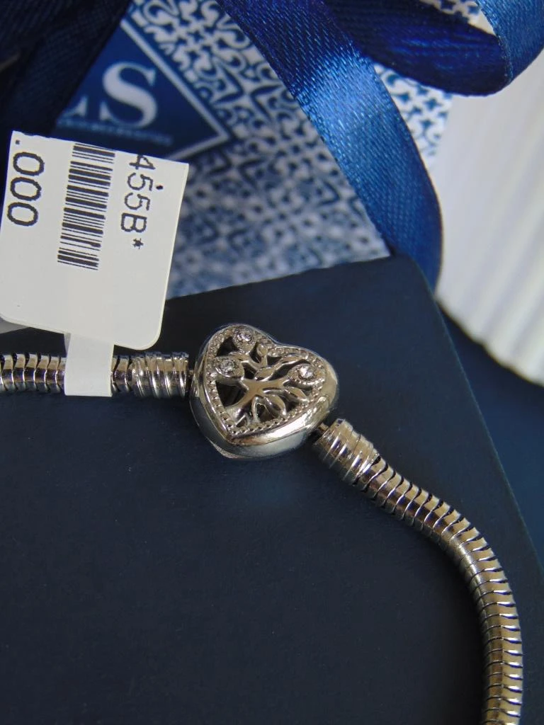 PULSERA ACERO PLATE TIPO PANDORA DESEOS 5