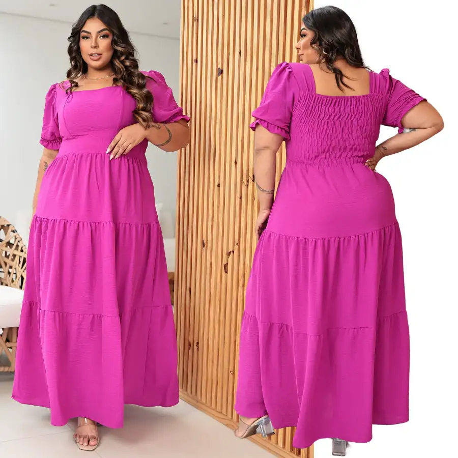 Vestido Longo Plus Size  3