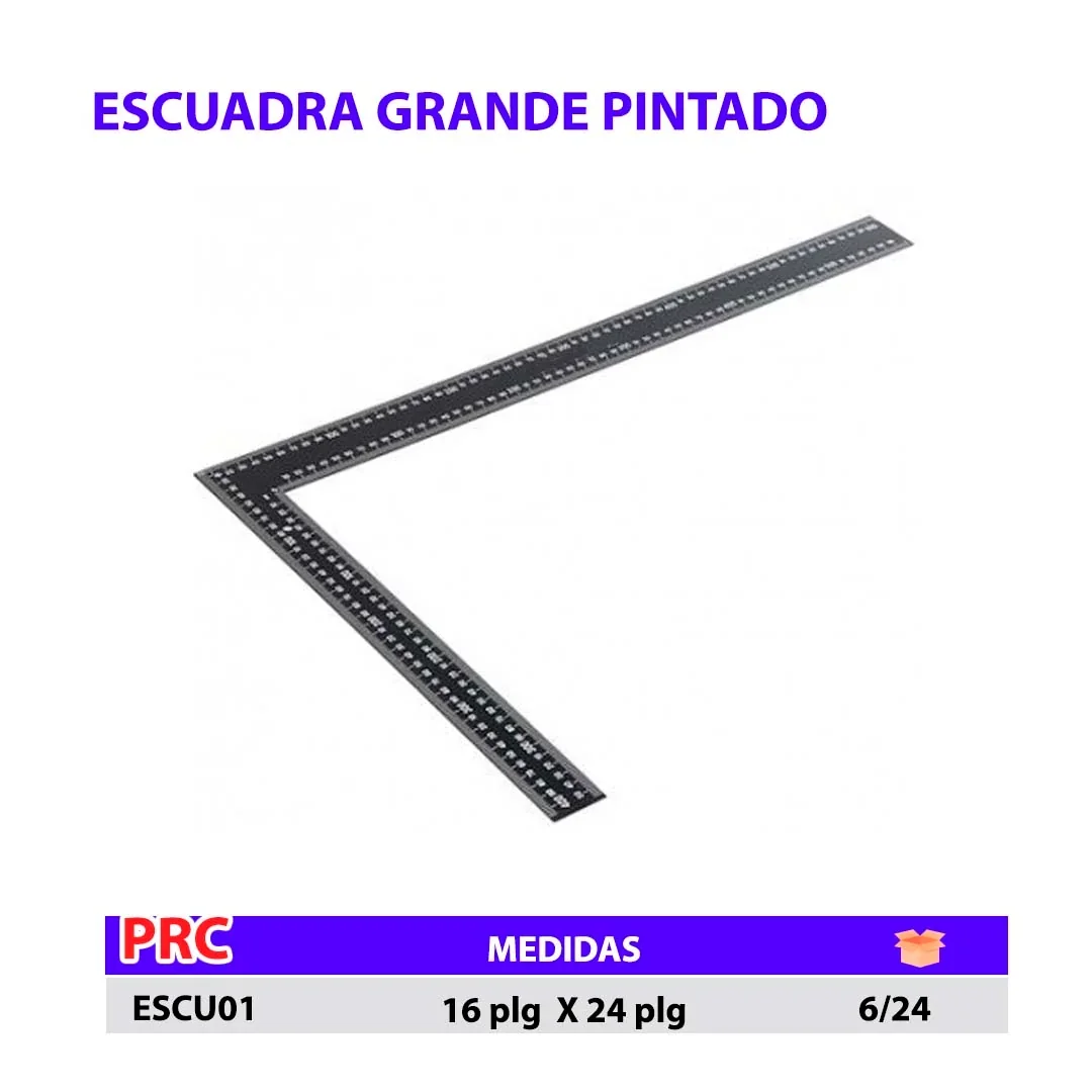 ESCUADRA GRANDE pintado ECO 16" X 24"