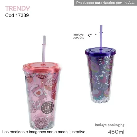 VASO CON SORBETE TRENDY 17389