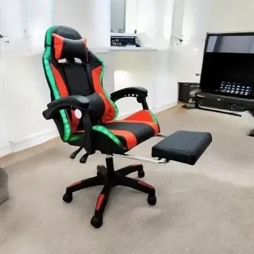 Silla Gamer STAR VISION Negro/Rojo C/Luz 2