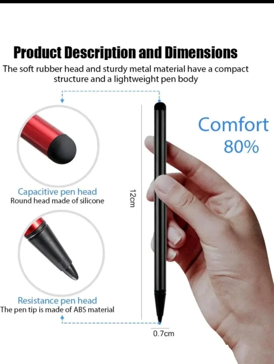 Bolígrafo stylus ligero portátil multifuncional   4