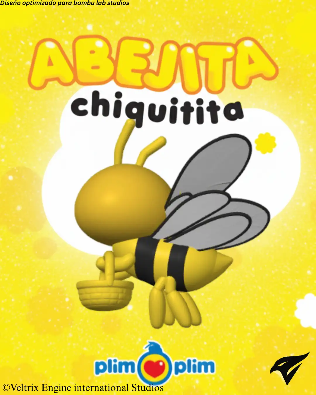Abejita chiquitita -Aams version and Stl - Payasito plim plim  4