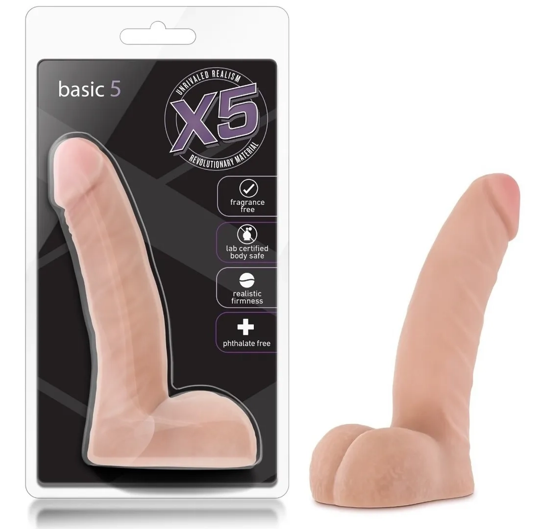 X5 Basic 5 Dildo Beige