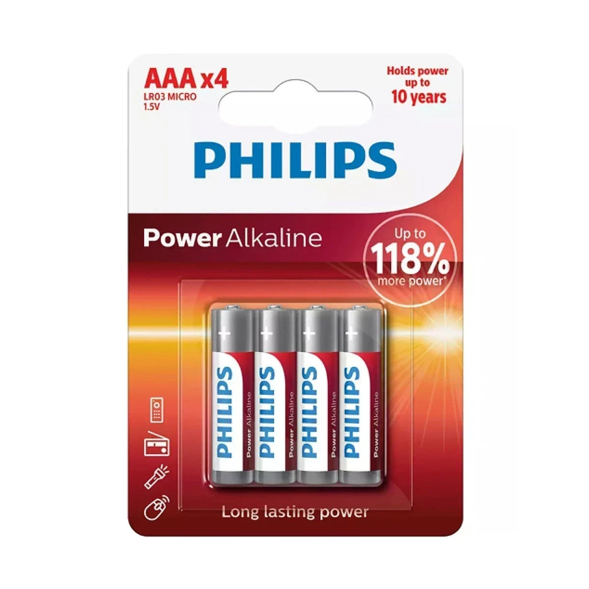 Pilas Alcalinas AAA 𝙋𝙃𝙄𝙇𝙄𝙋𝙎