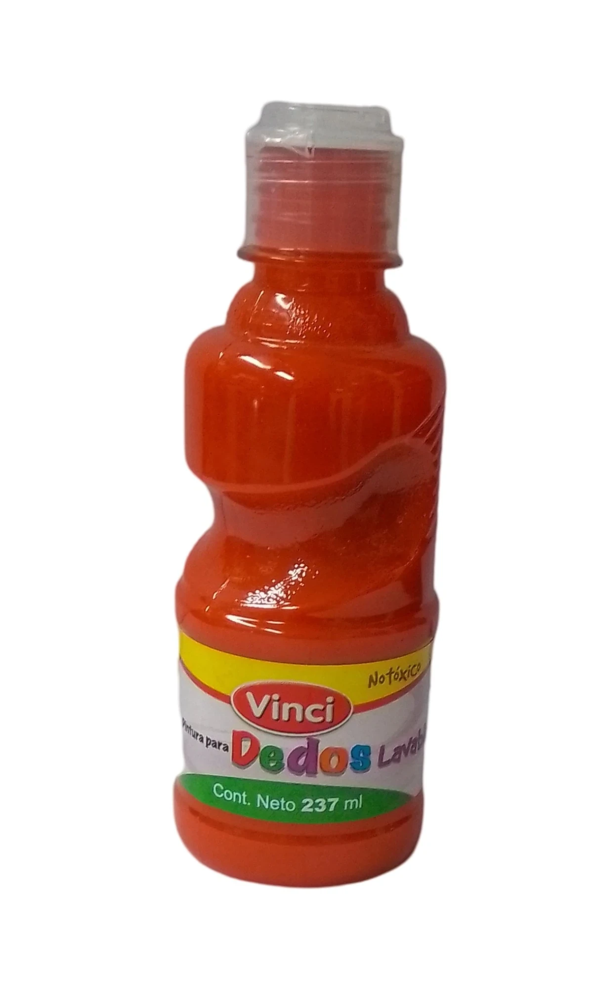 Pintura  dedos  237 ml vinci naranja 