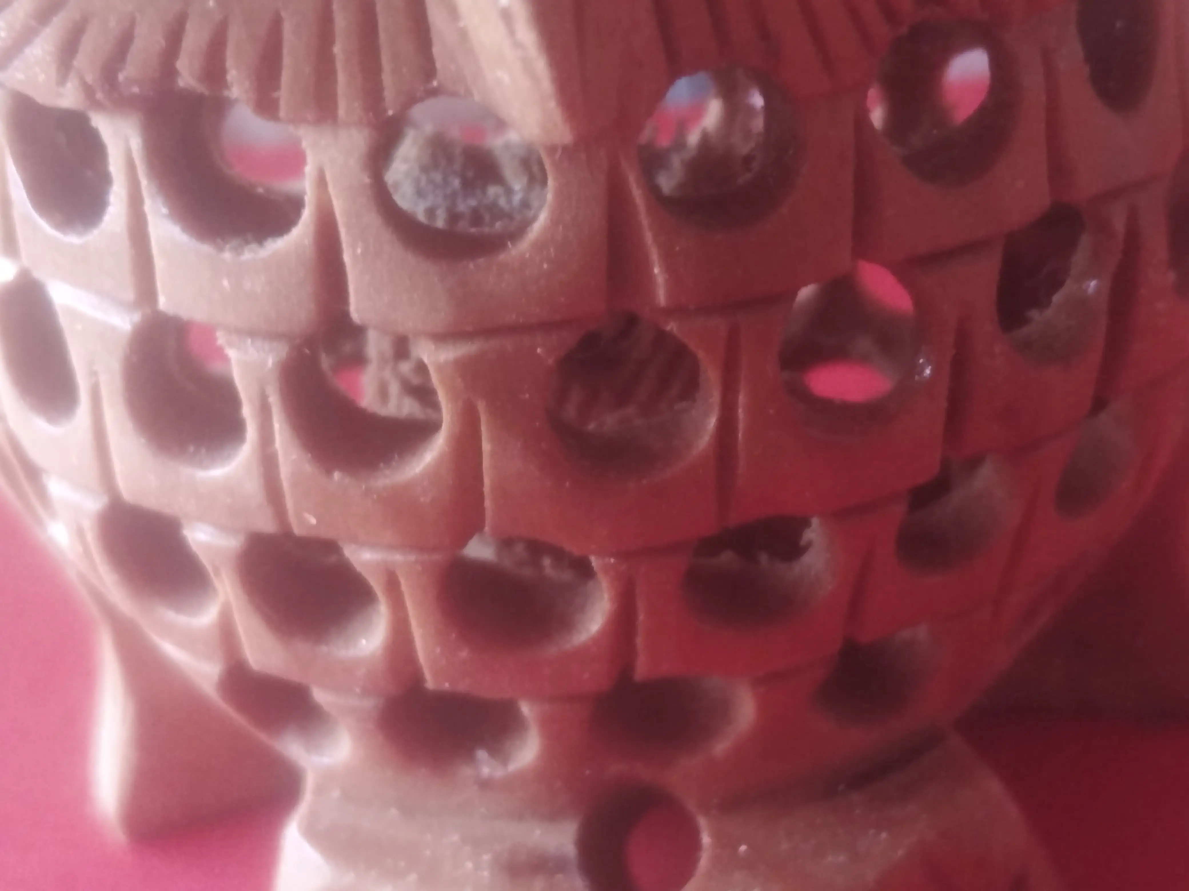 Buho de la suerte madera de sándalo  3