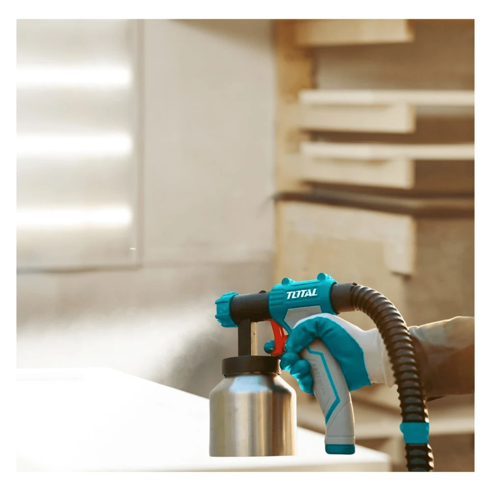TWS10501-TT5006-2 Lijadora de pared y techo telescopica 1050w + pistola de pintar 550w aluminio total  6