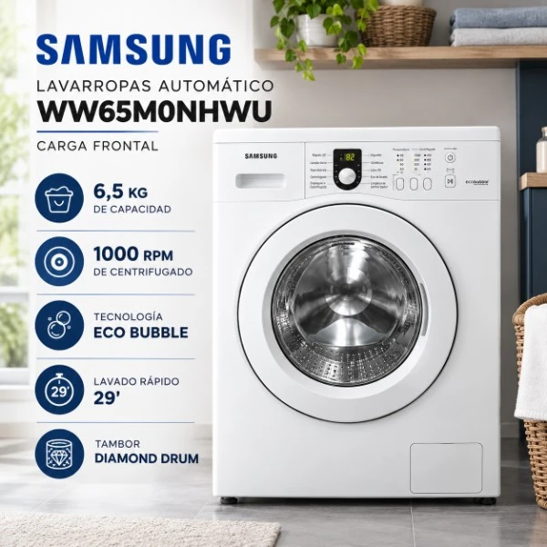 LAVARROPAS SAMSUNG 6.5KG 1000RPM