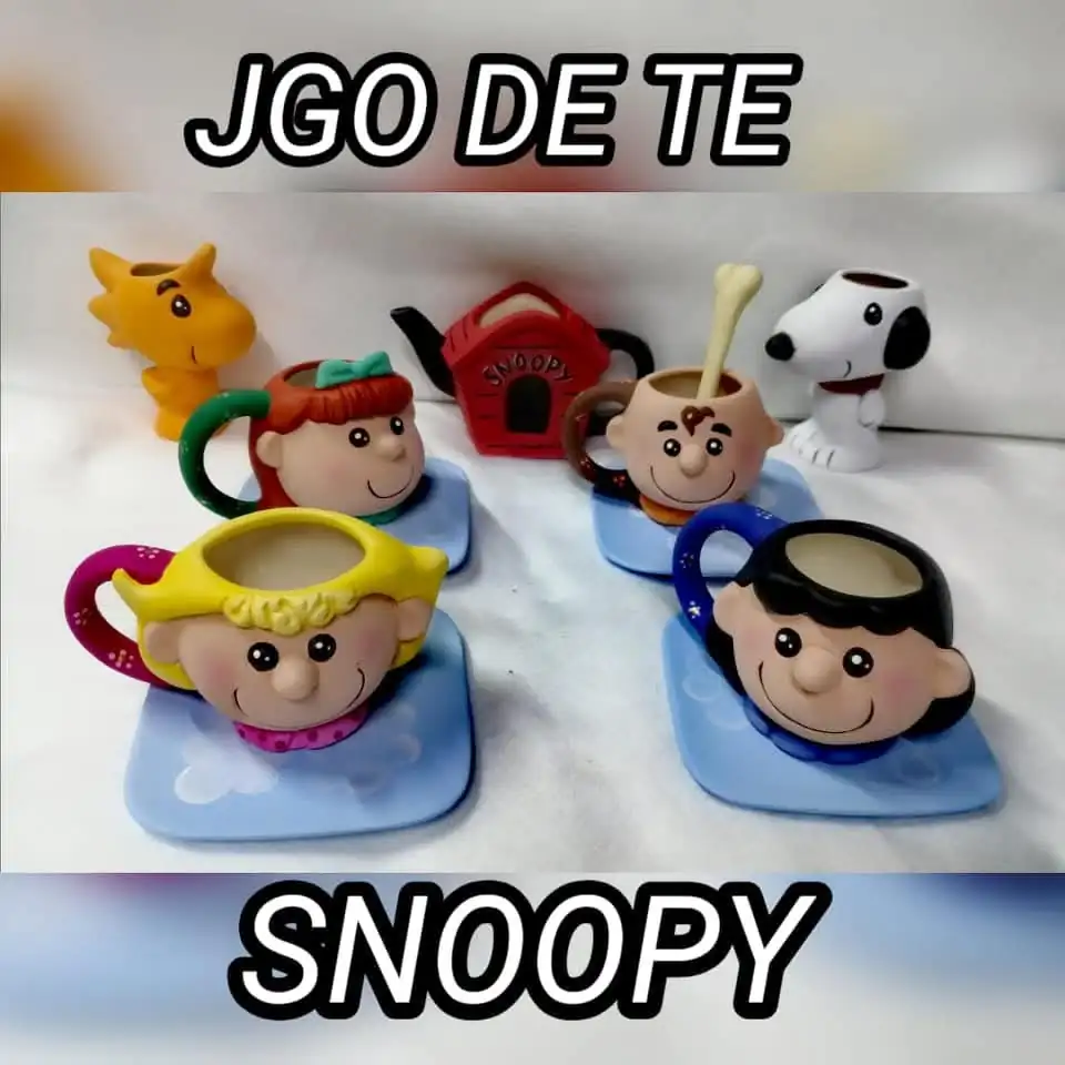 Juego de té Snoopy y amigos  2