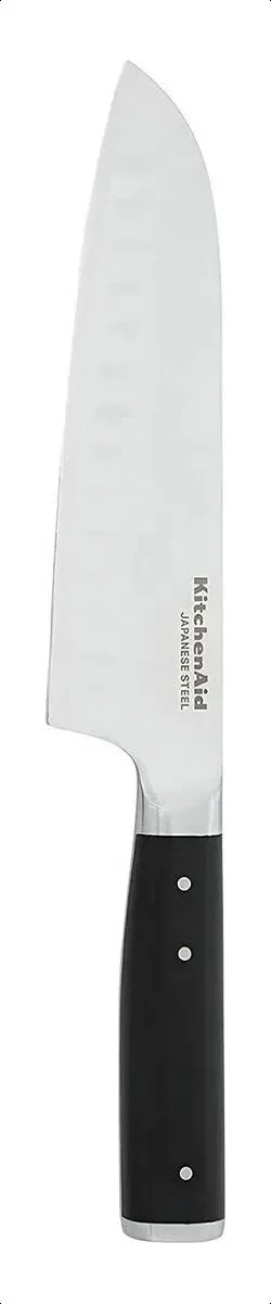 Cuchillo para cortar carne Santoku forjado de 7 peniques con funda de acero inoxidable Kitchenaid 4