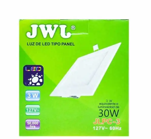 Panel LED 3W Para Empotrar Luz Blanca  2