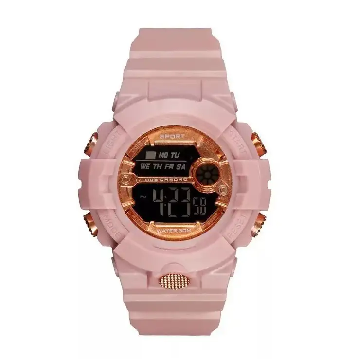 Reloj Deportivo Digital Redondo Nude Cobrizo