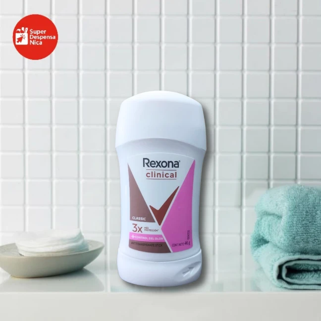 Desodorante Rexona Barra Clinical Classic 46g