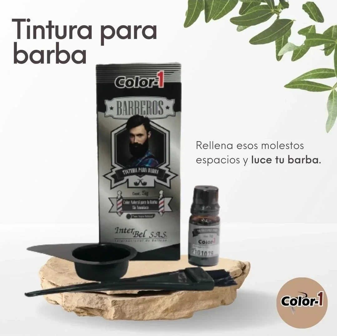 color 1 tintura para barba