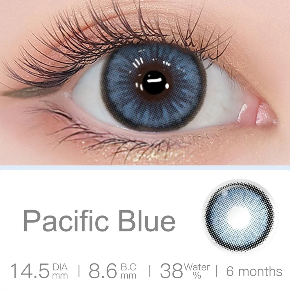 Lentes de contacto - Referencia: Diamond N / Pacific Blue - Efecto muñeca  2