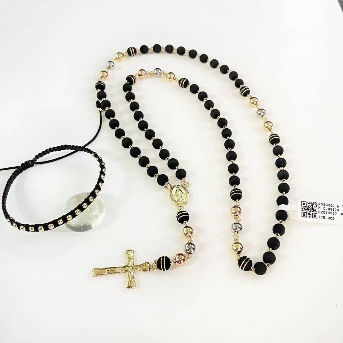 ROSARIO 6 MM CLASICO 3 TONOS.