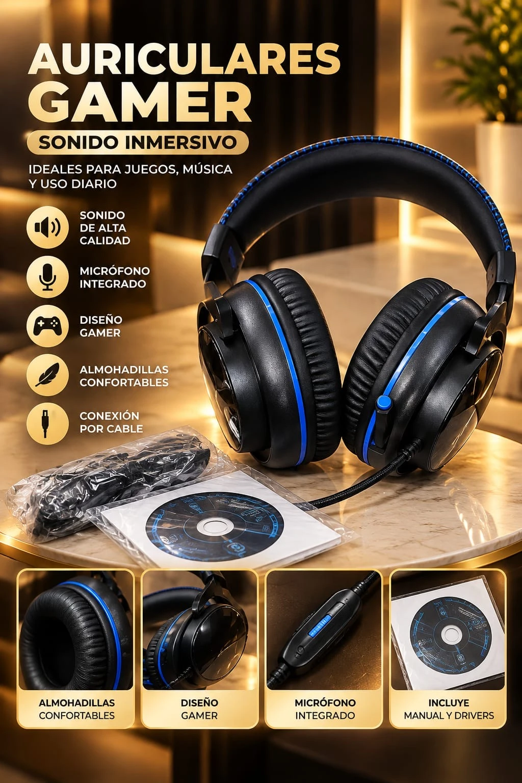 AURICULARES GAMER