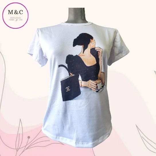 Blusa basica estampada T-G 9