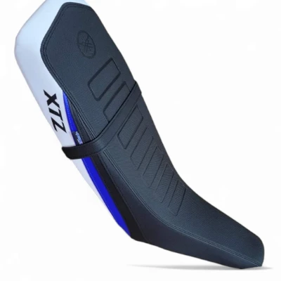 TP Xtz 125 forro jc 02 premium Negro con franja azul y cola blanca