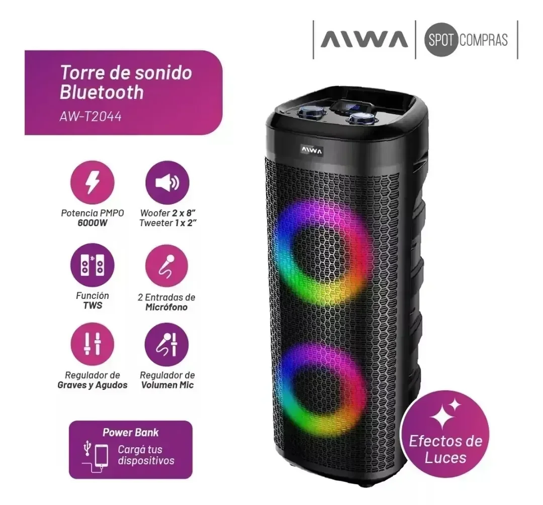 PARLANTE AIWA	AW- T2044 