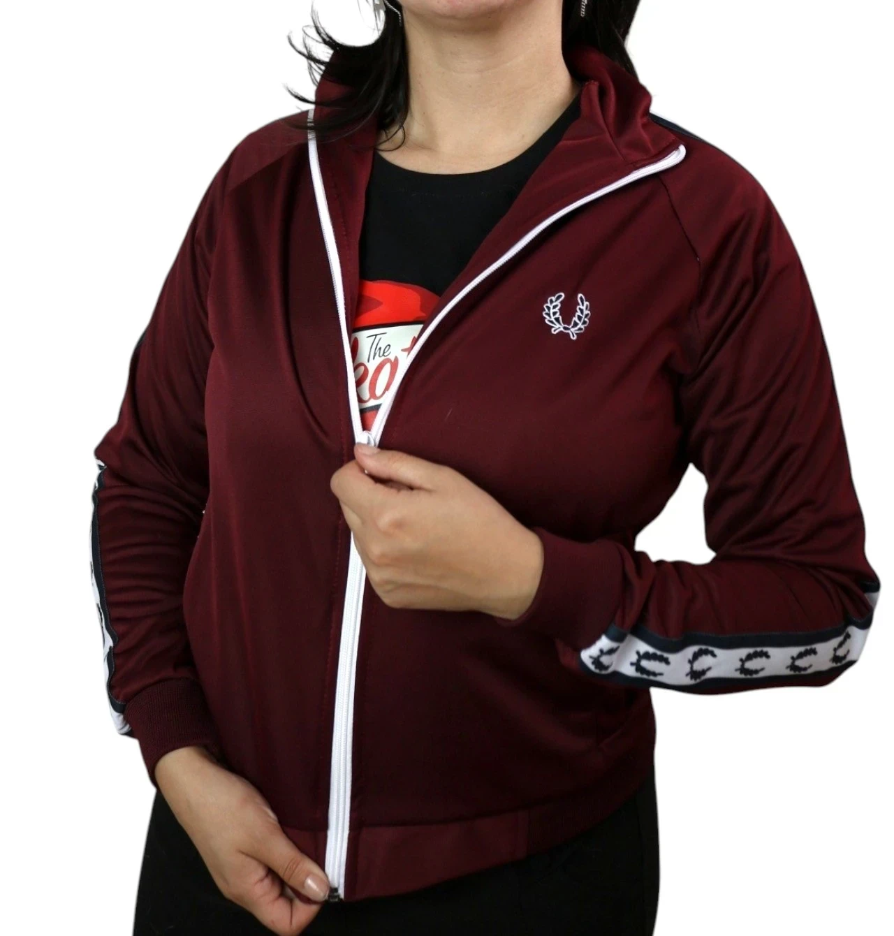 Chaqueta deportiva vinotinto 