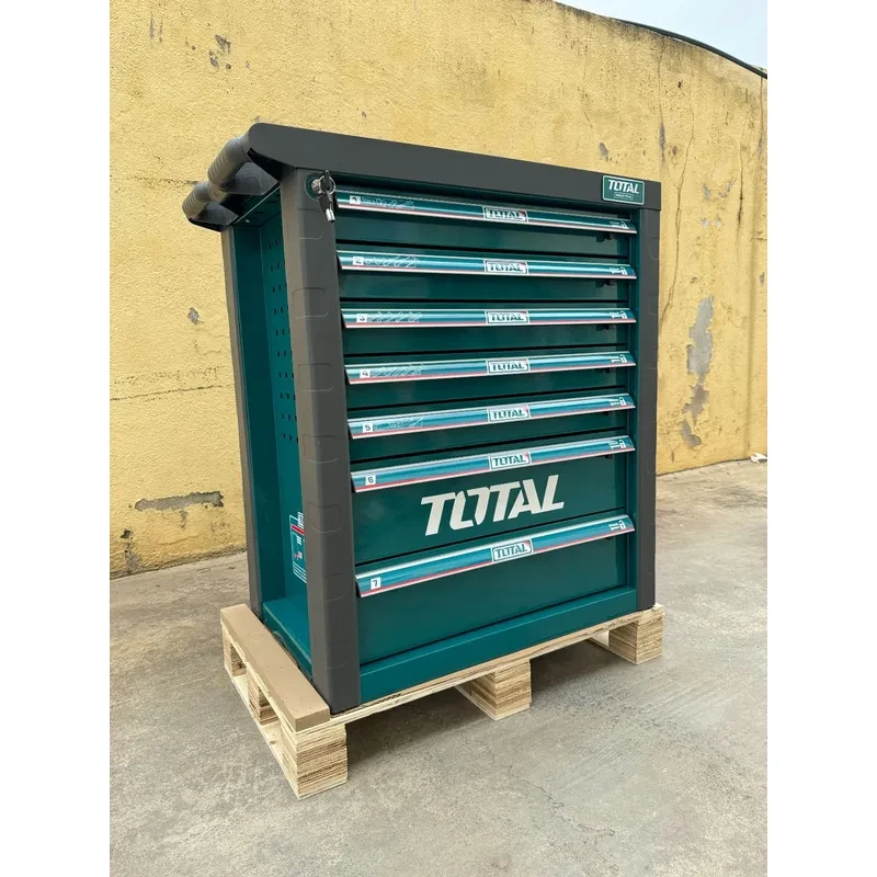 Carro Gabinete Porta Herramientas Total 328 Piezas Set Verde Claro 4