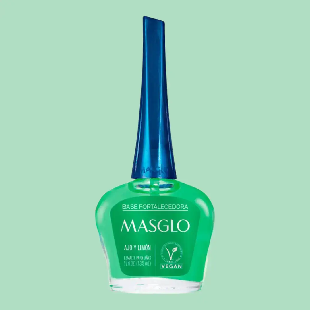 Esmalte Masglo Base Fortalecedora Ajo y Limón
