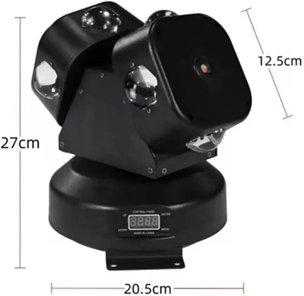 Marca: PROHEL Luces de escenario Luz de cabeza móvil RG LED 12 Cabeza móvil de doble brazo RGBW 4IN1 Luz de escenario de haz a todo color for discoteca Wedding Bar KTV Party para iluminación de escenario de fiesta 6