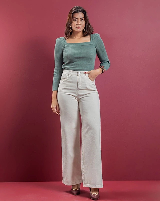 Calça Fem Wide Leg