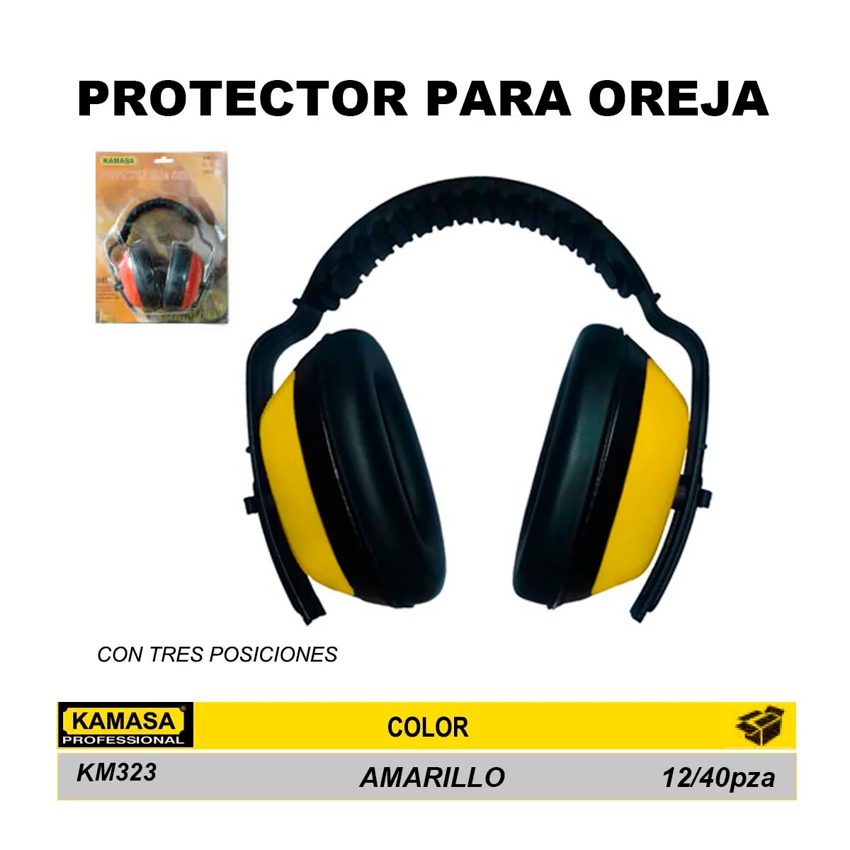 PROTECTOR PARA OREJA KM 3 POSICIONES