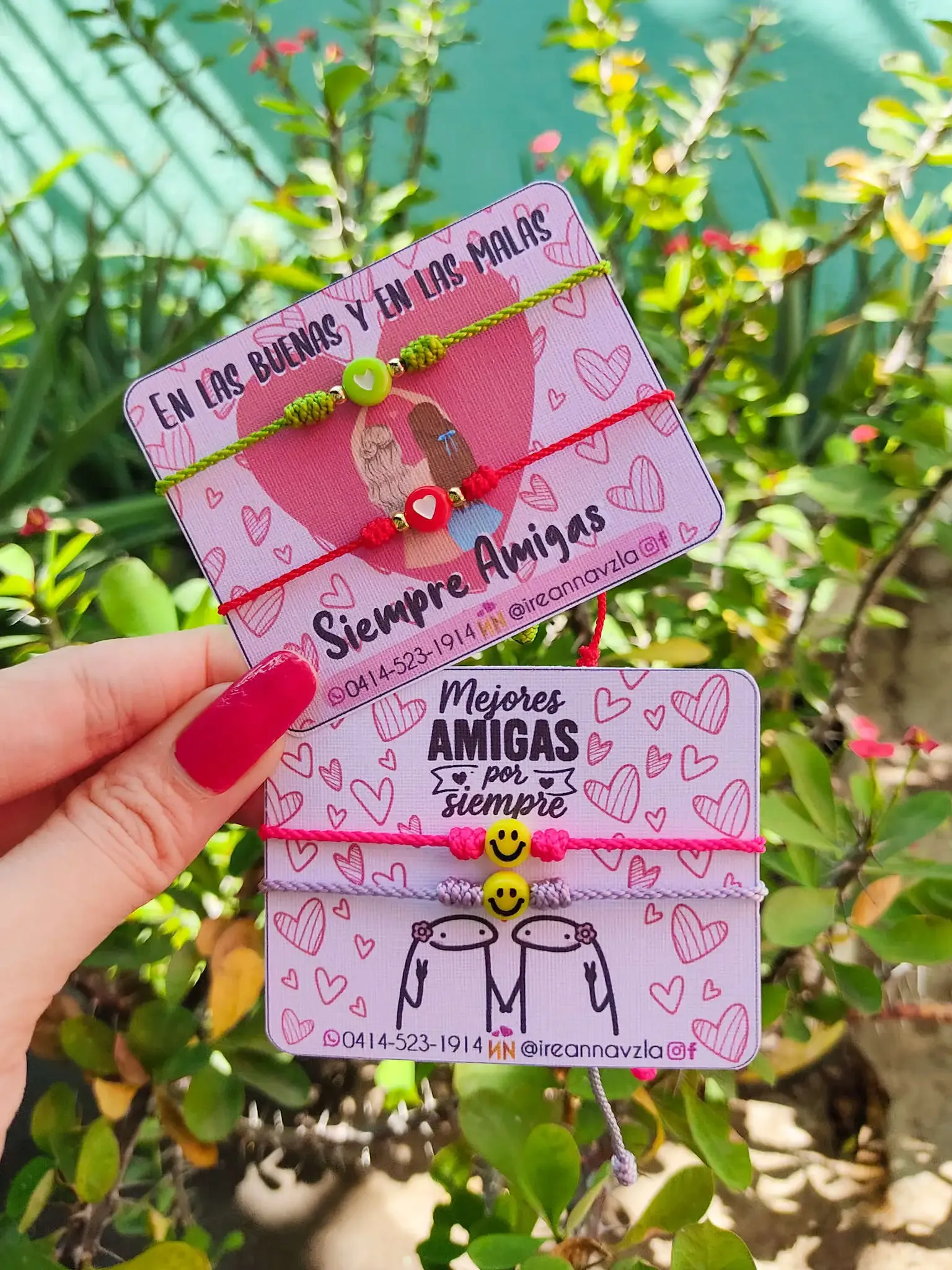 Pulseras mejores amigas 💜💖 3