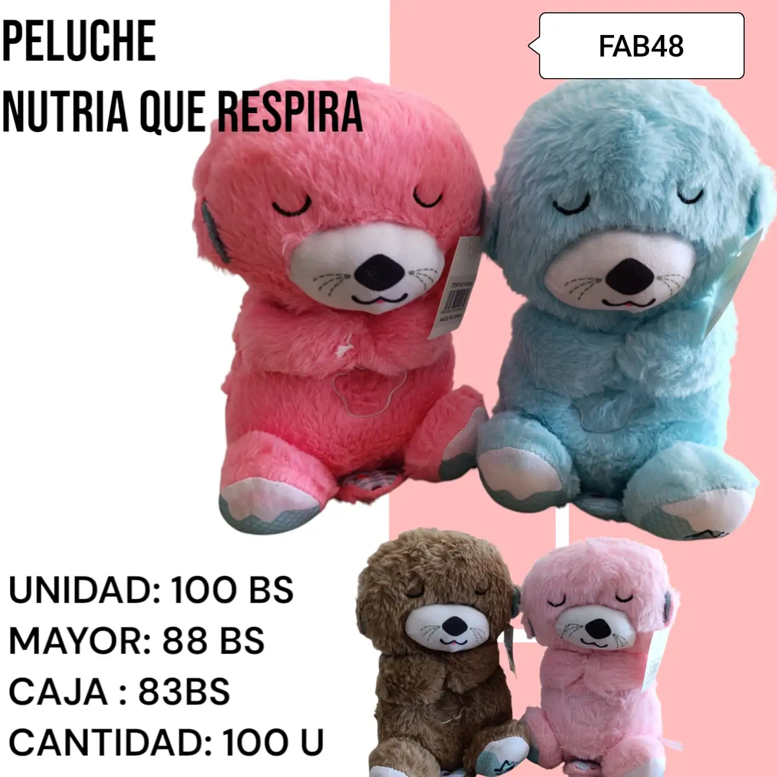 PELUCHE NUTRIA FAB48