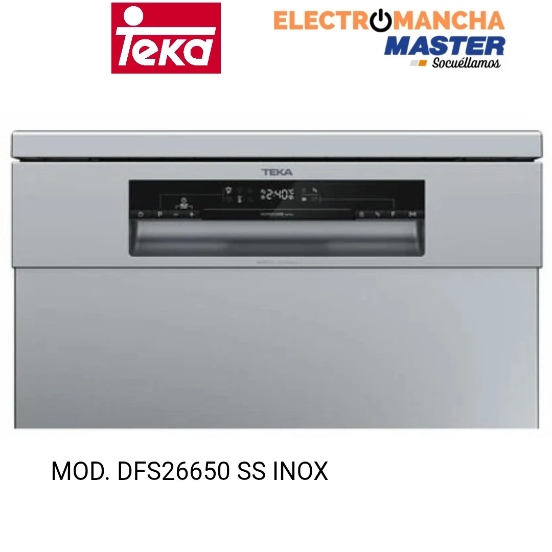 LAVAVAJILLAS TEKA DFS26650SS INOX 13 CUBIERTOS CLASE E 3