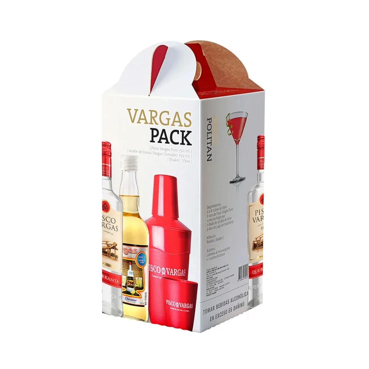 PACK PISCO VARGAS QUEBRANTA 750ML + JARABE