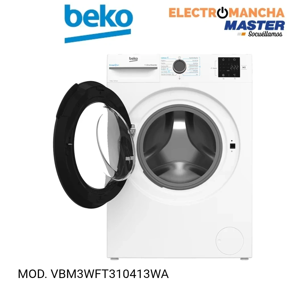LAVADORA BEKO VBM3WFT310413WA 10 KILOS 1400 RPM. A  4