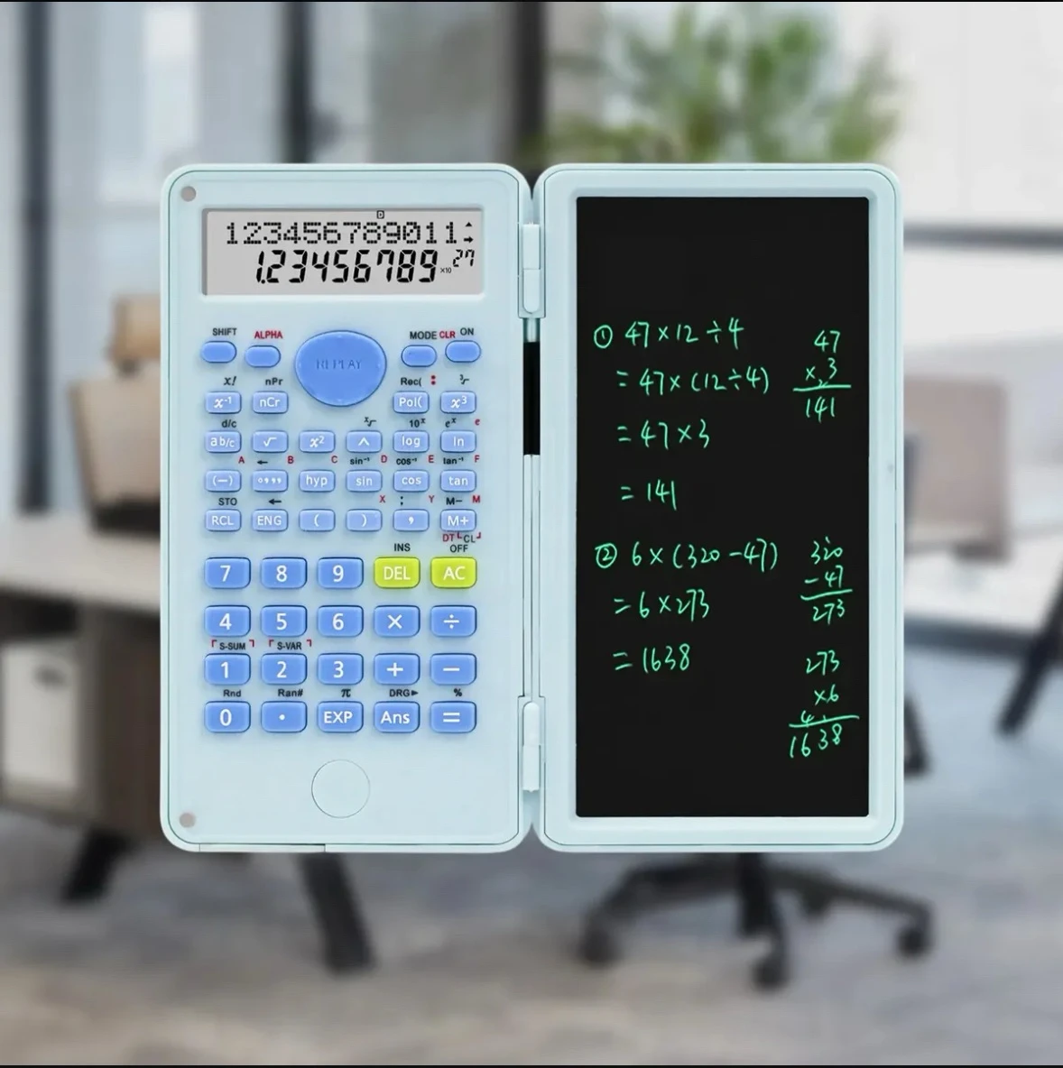 Calculadora cirntifica con tableta y pluma 2