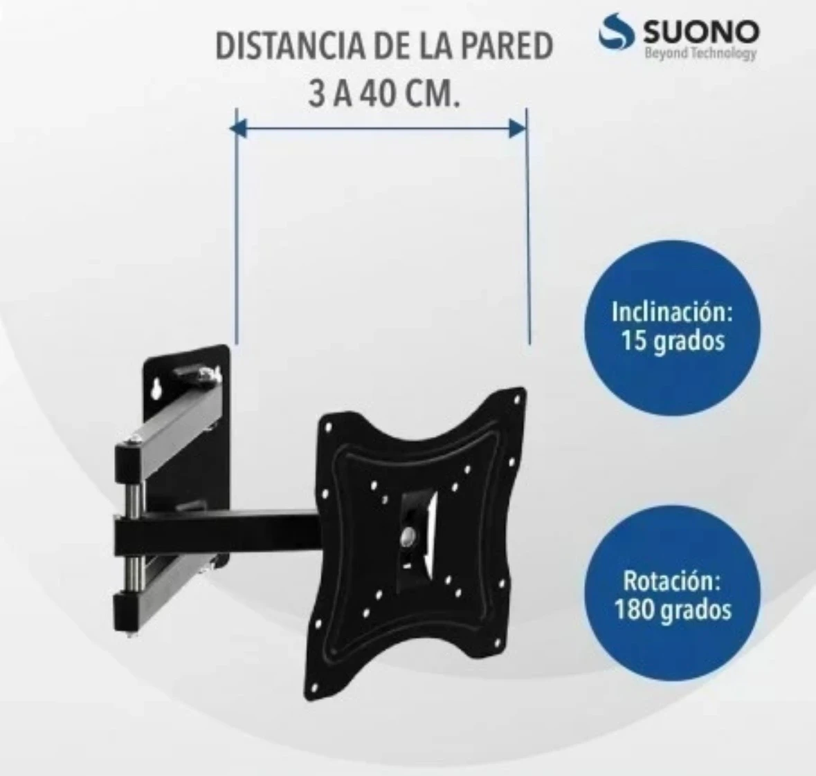 SOPORTE PLEGABLE 14” 43” LED LCD EXTENSIBLE 2